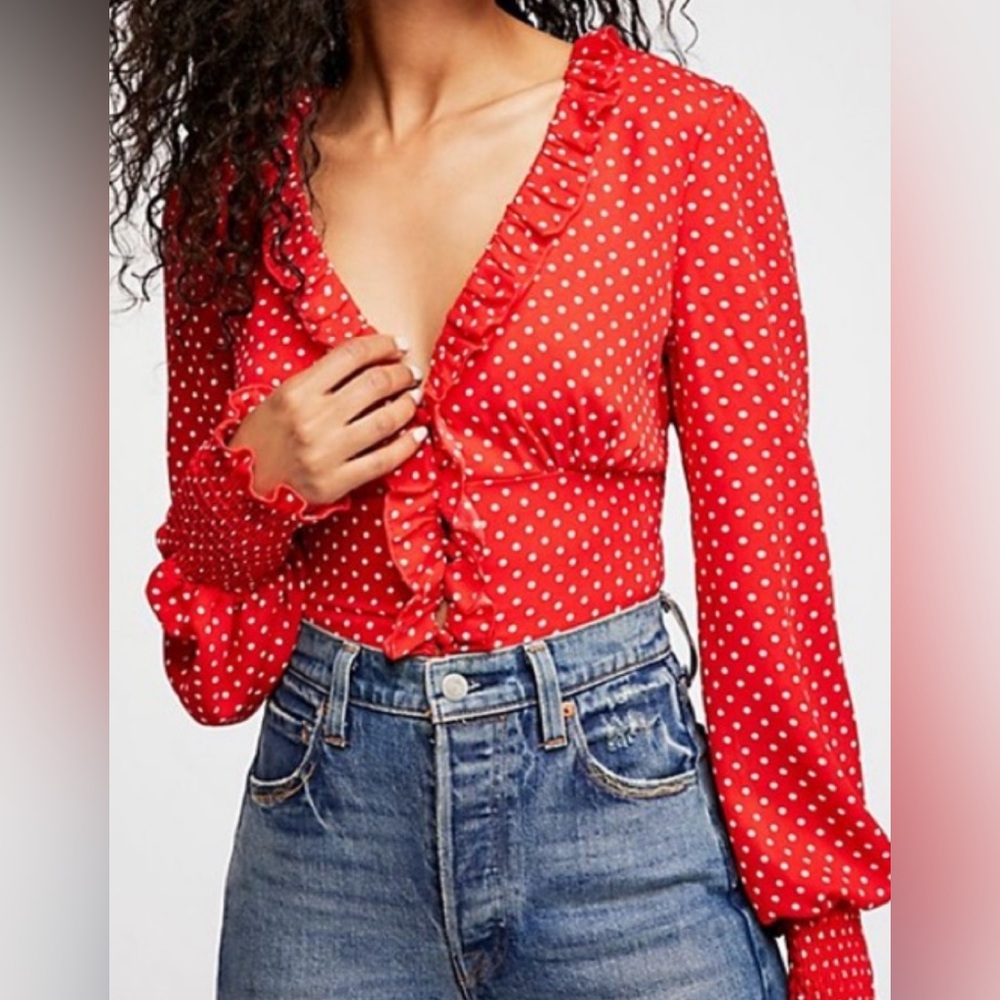 FREE PEOPLE Smell the Roses Top. XS